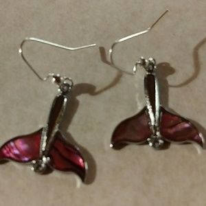 Whales tale earrings